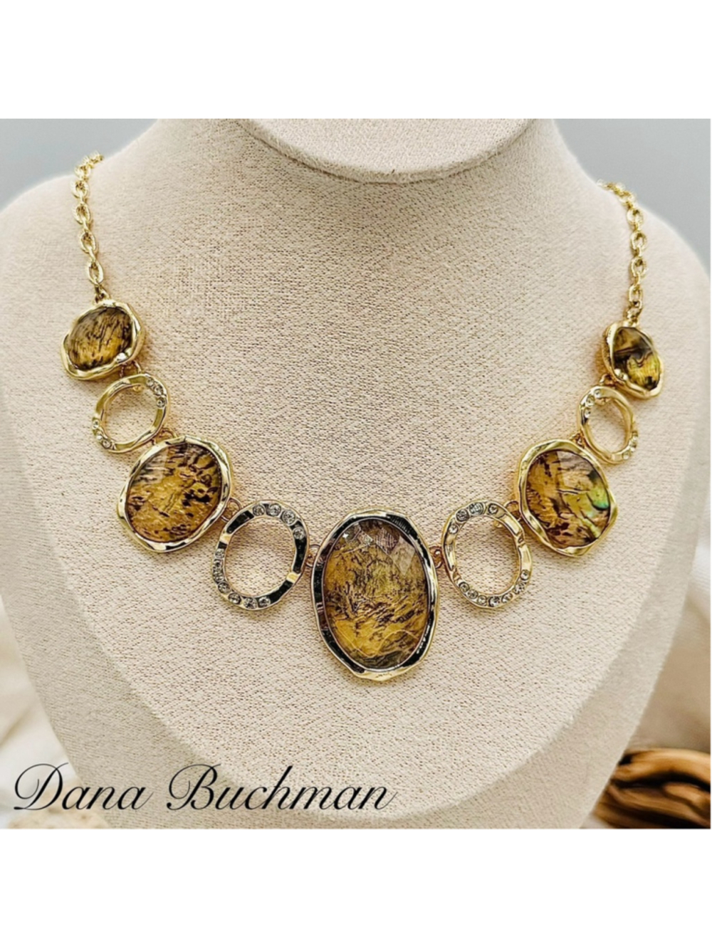 Dana Buchman Choker Necklace 14”,3”